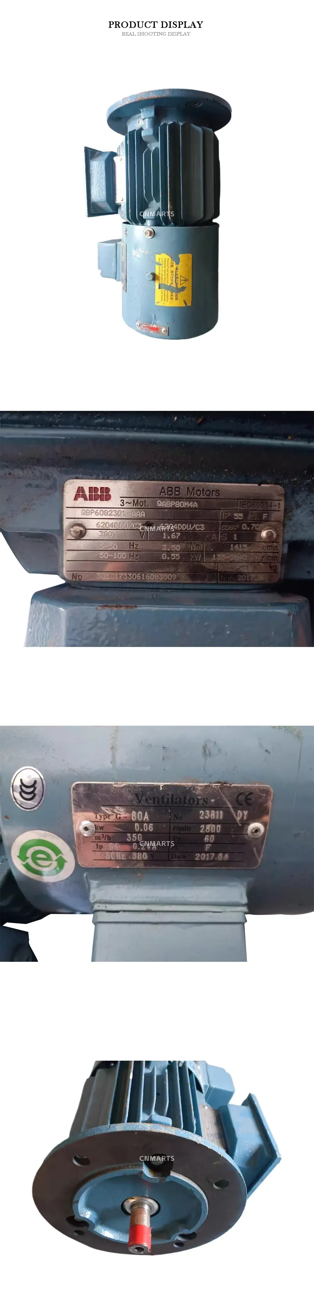ABB QABP80M4A AC Induction Motor Description