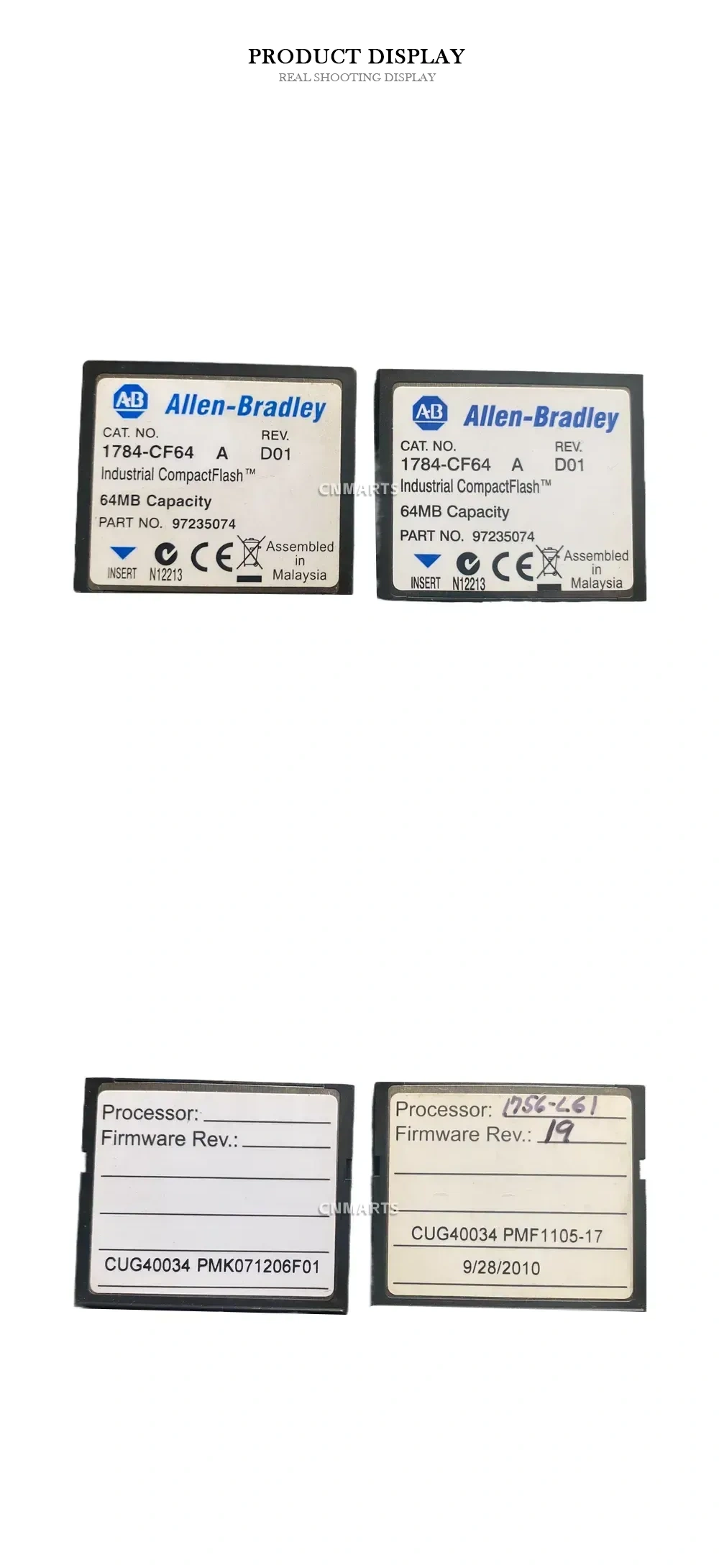 Allen-Bradley 1784-CF64 Industrial CompactFlash Memory Card Description