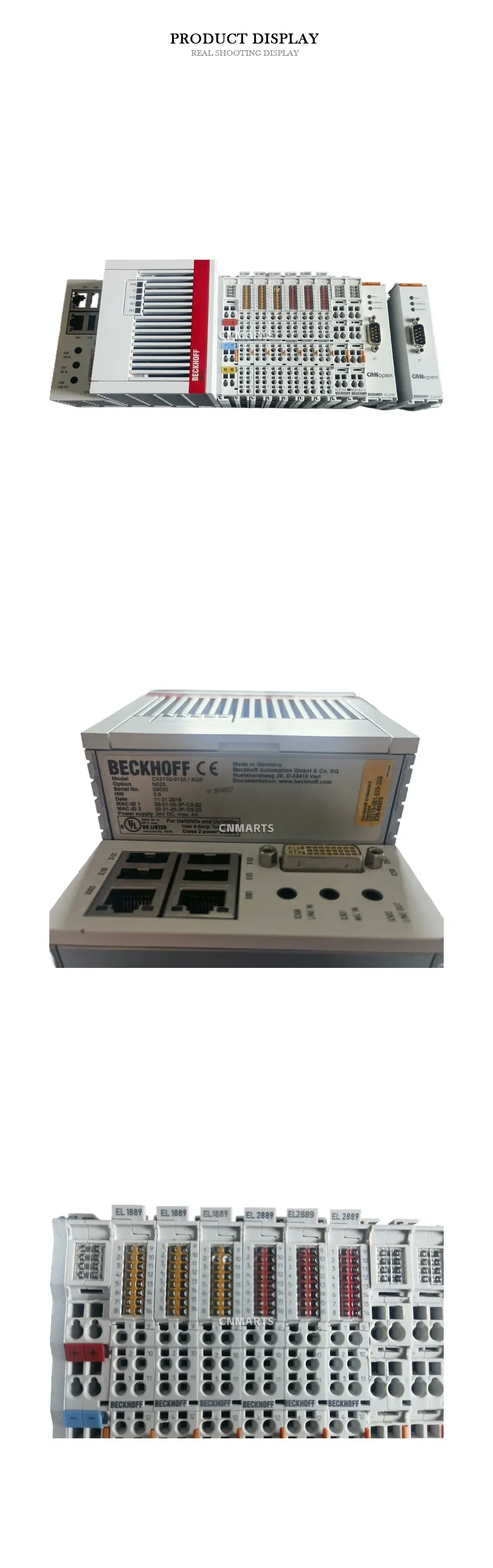 Beckhoff CX5130-0135 Embedded PC Controller with EtherCAT I/O Terminals Description