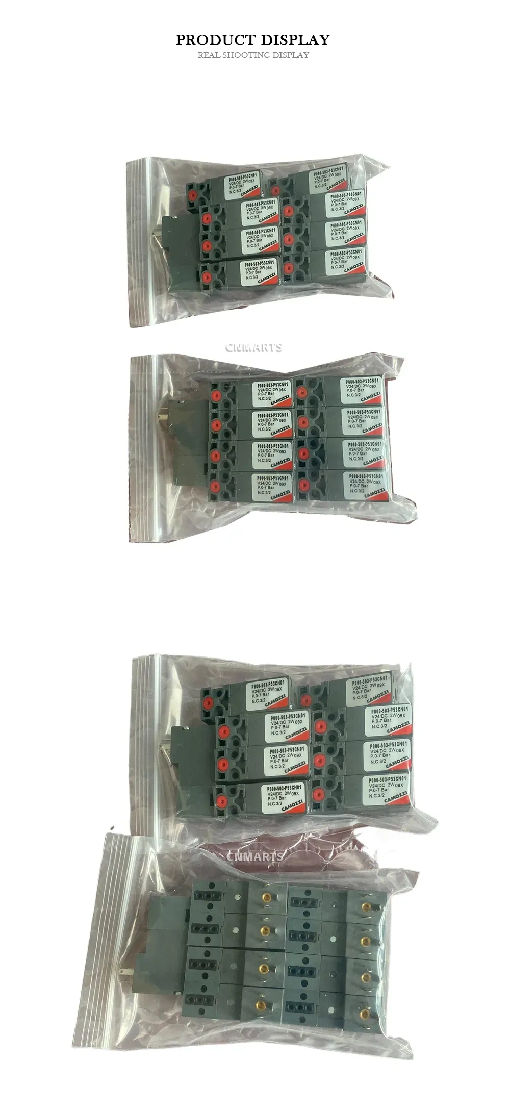 CAMOZZI P000-503-P53CN01 Pneumatic Solenoid Valve Manifold Description
