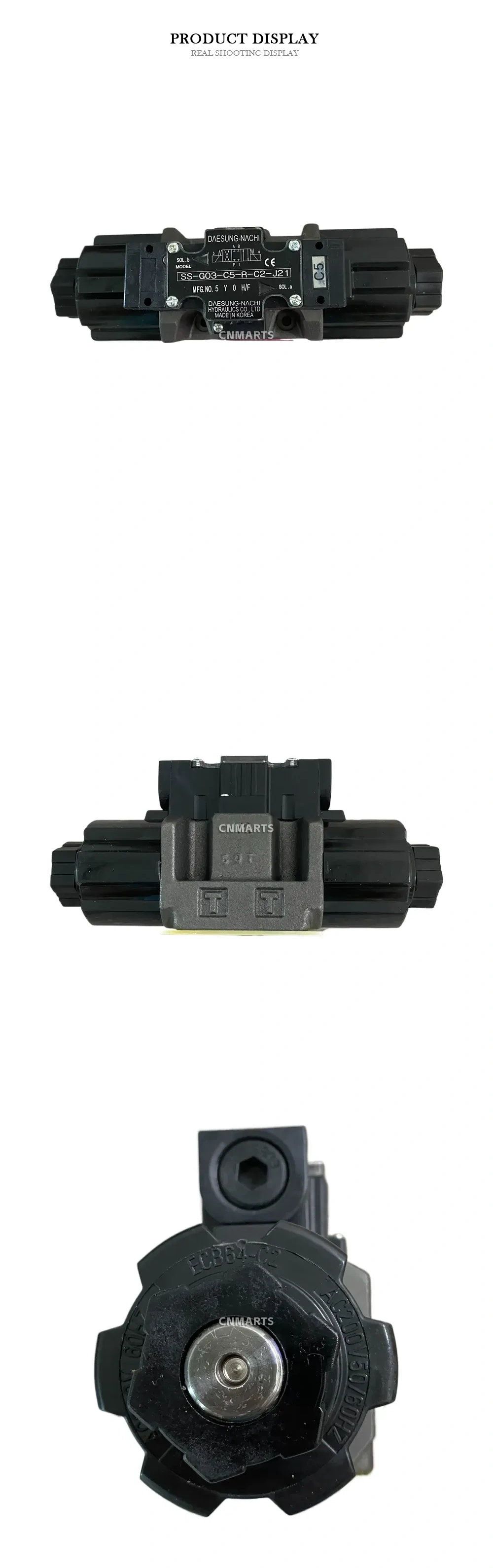 DAESUNG-NACHI SS-G03-C5-R-C2-J21 Solenoid Operated Directional Control Valve Description