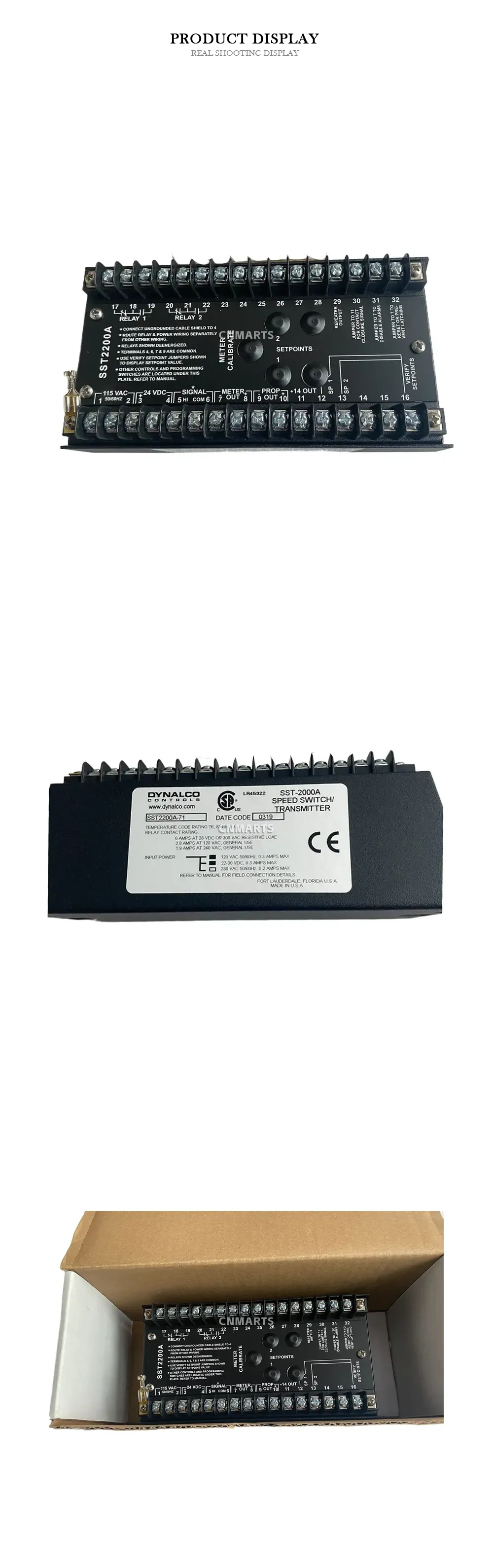 DYNALCO SST-2000A Speed Switch/Transmitter Description