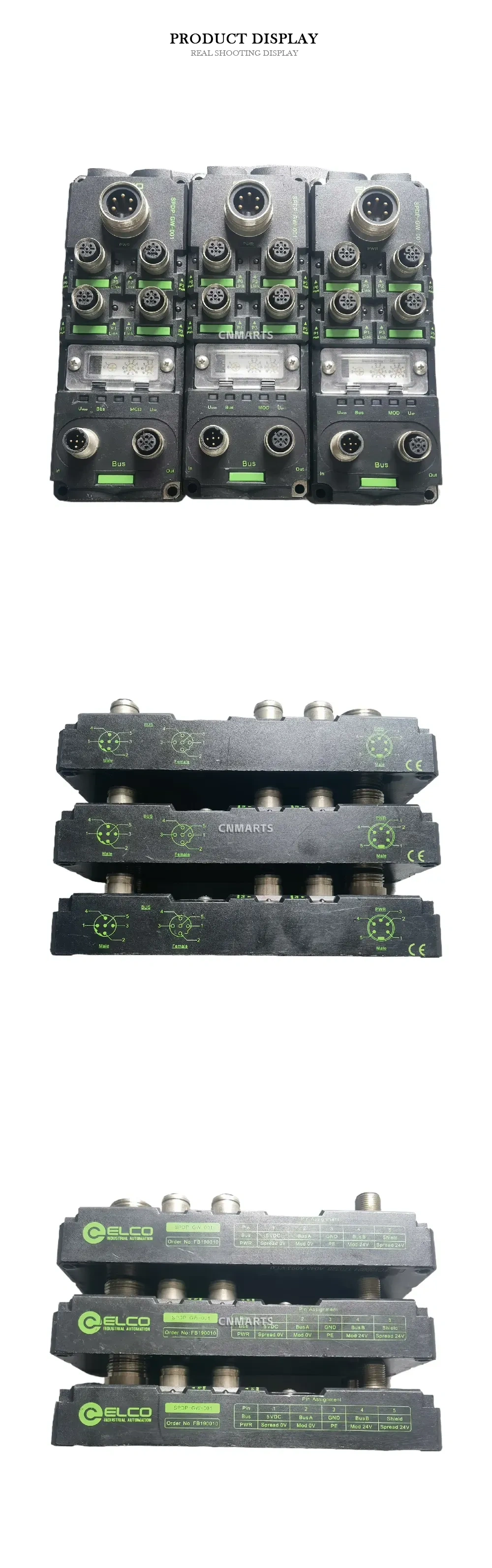 ELCO SPDP-GW-001 Industrial Fieldbus Gateway Module Description