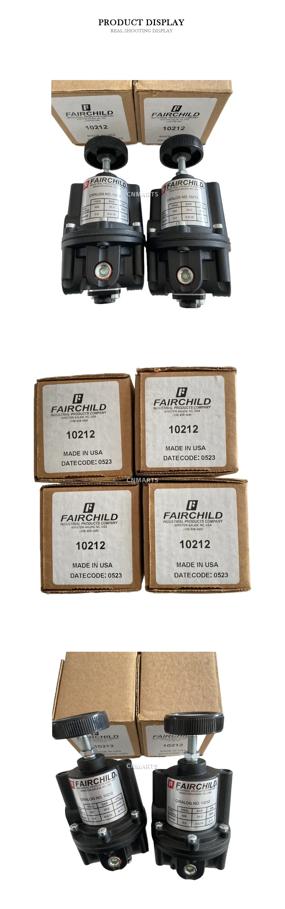 Fairchild 10212 Pneumatic Pressure Regulator Description