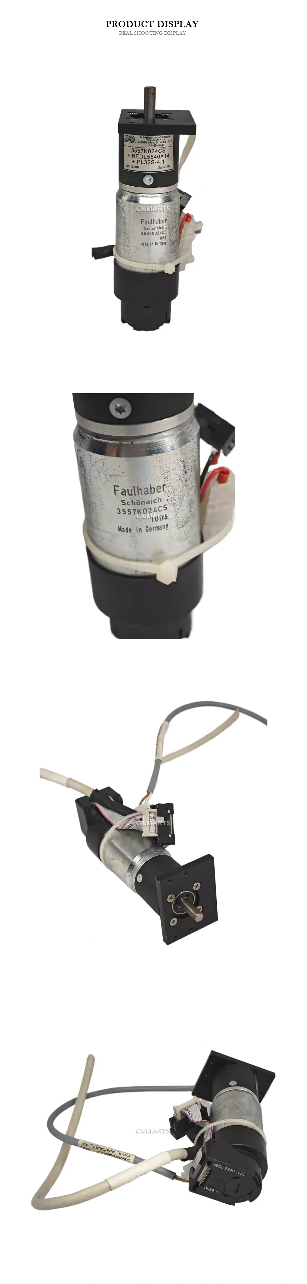 Faulhaber 3557K024CS DC Gear Motor with Encoder Description