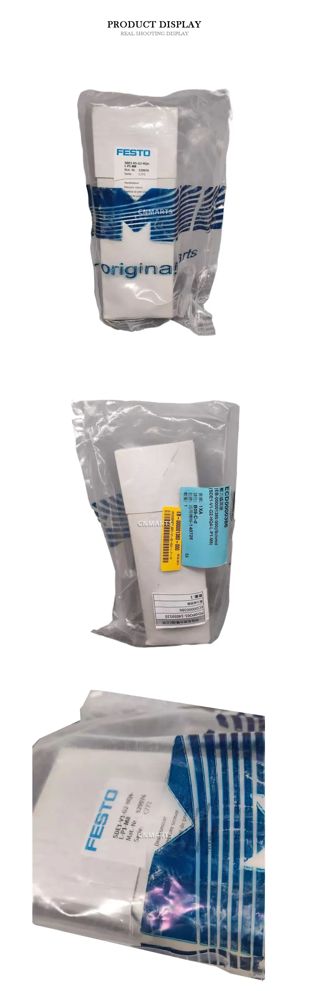 Festo SDE1-V1-G2-HQ4-L-P1-M8 Pressure Sensor Description