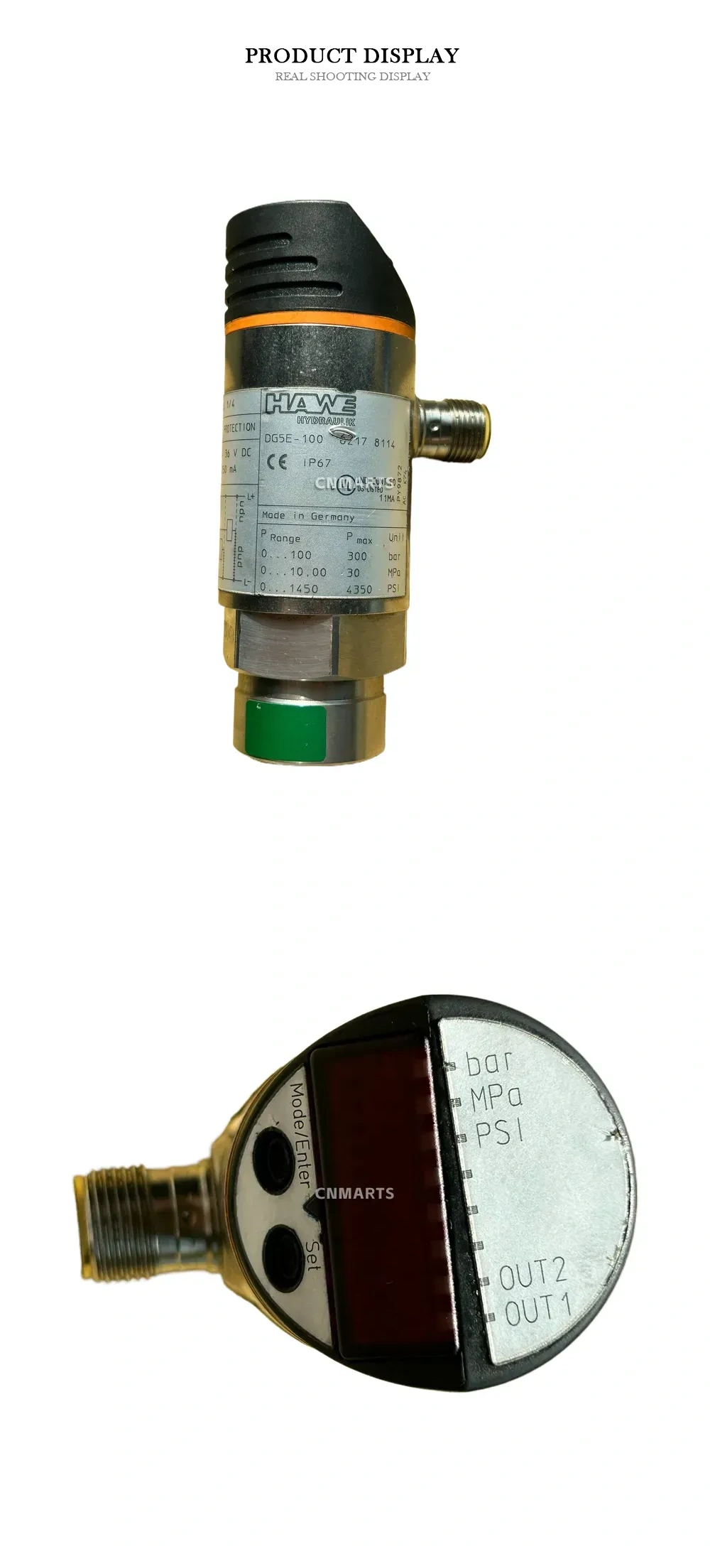 HAWE DG5E-100 Electronic Pressure Switch Description