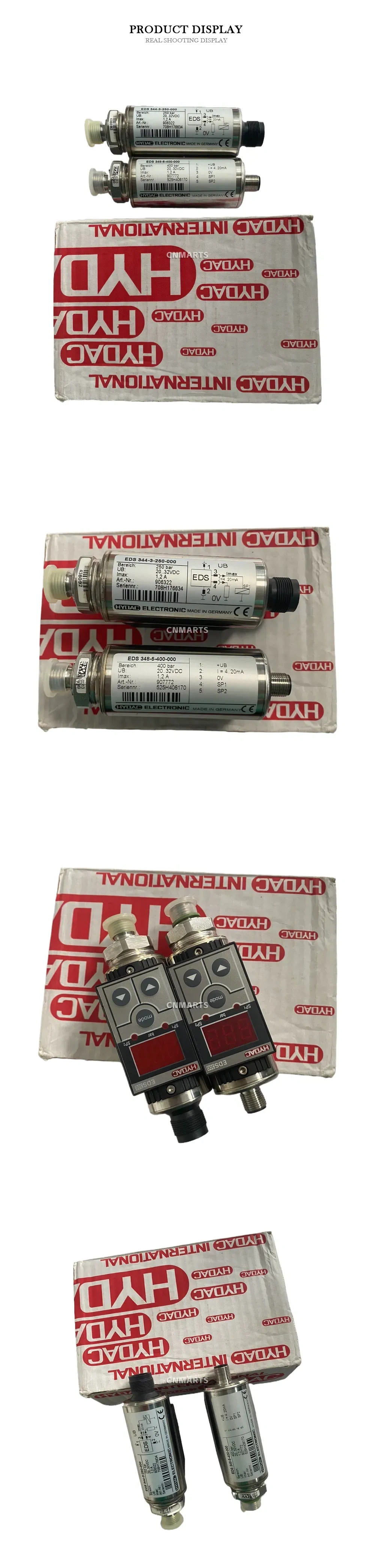 HYDAC EDS 344-3-250-000 / EDS 348-5-400-000 Electronic Pressure Switch Description