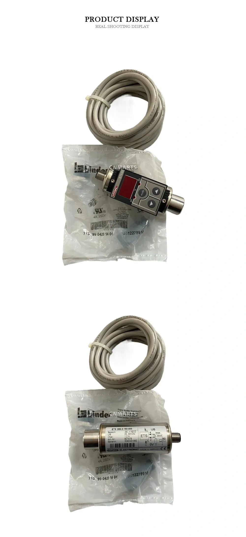 HYDAC ETS 386-3-160-000 Electronic Temperature Switch Description