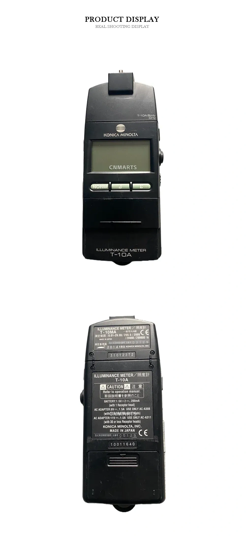 KONICA MINOLTA T-10A Illuminance Meter Description