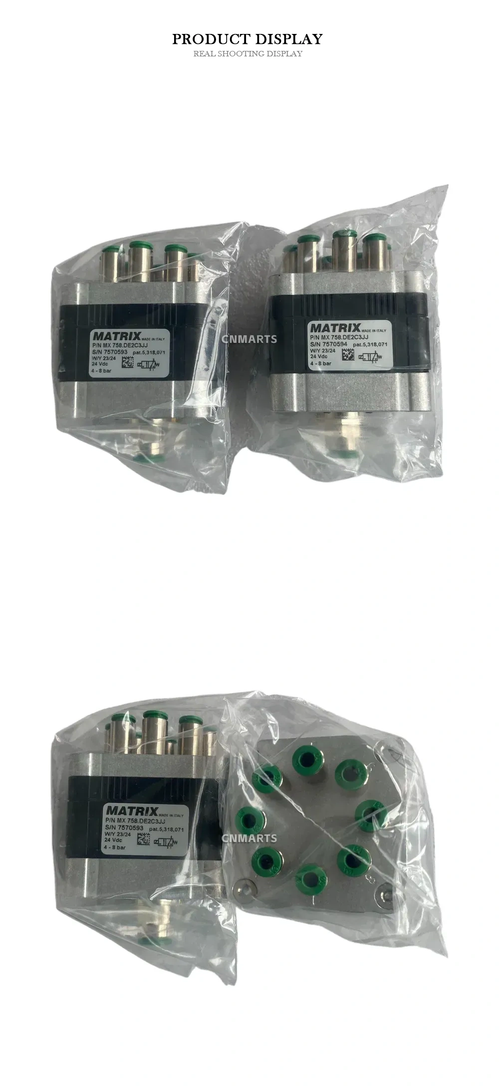 MATRIX MX 758.DE2C3JJ Pneumatic Solenoid Valve Manifold Description