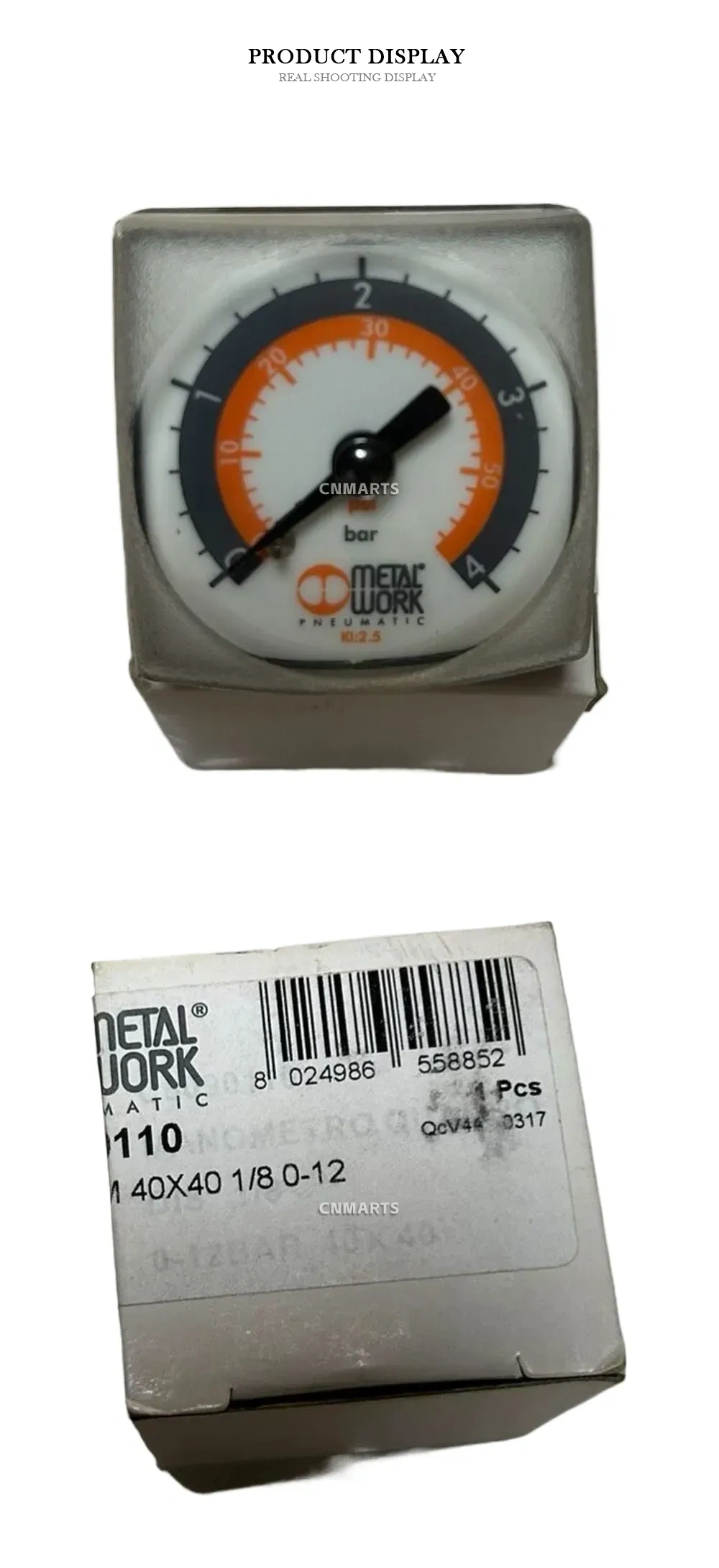 Metal Work 9110 Pneumatic Pressure Gauge Description