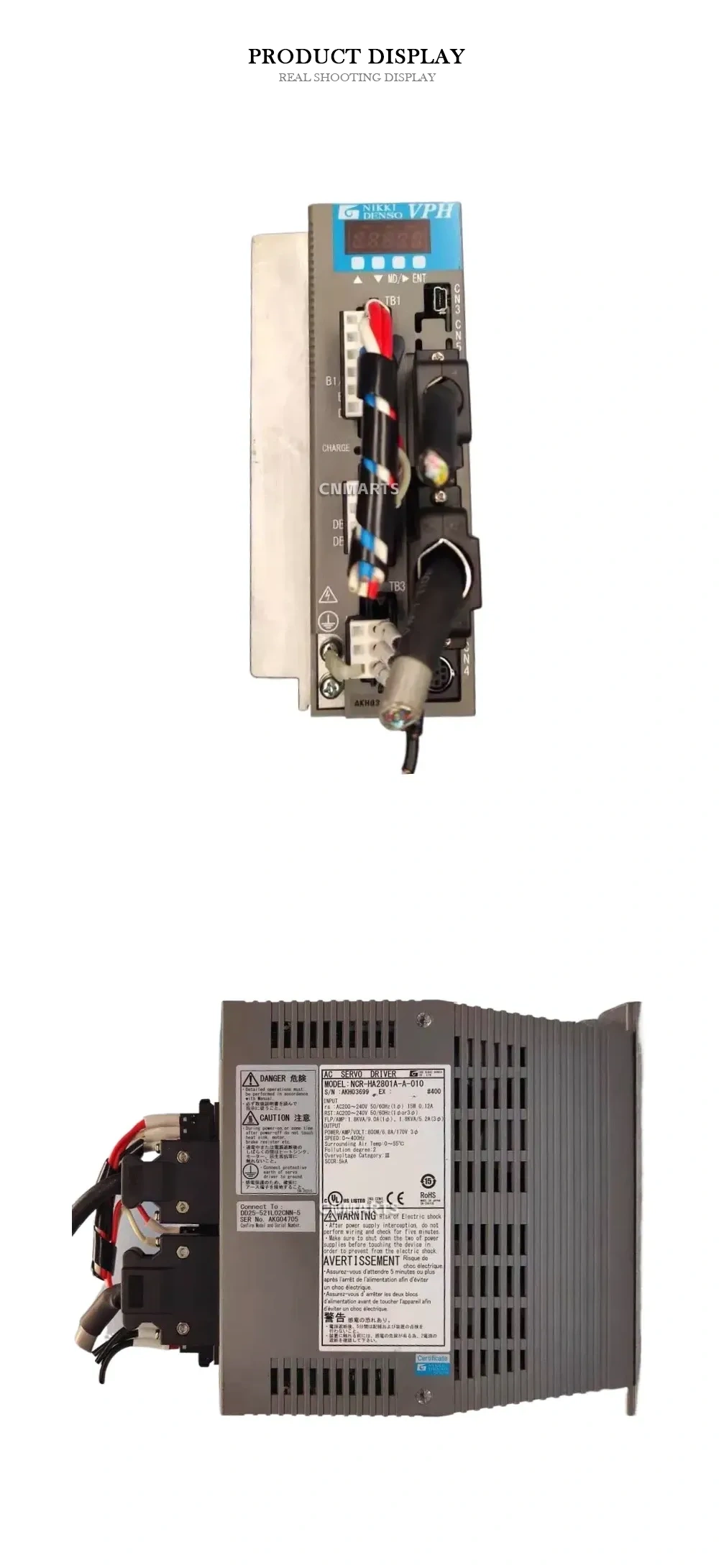 NIKKI DENSO NCR-HA2801A-A-010 AC Servo Driver Description