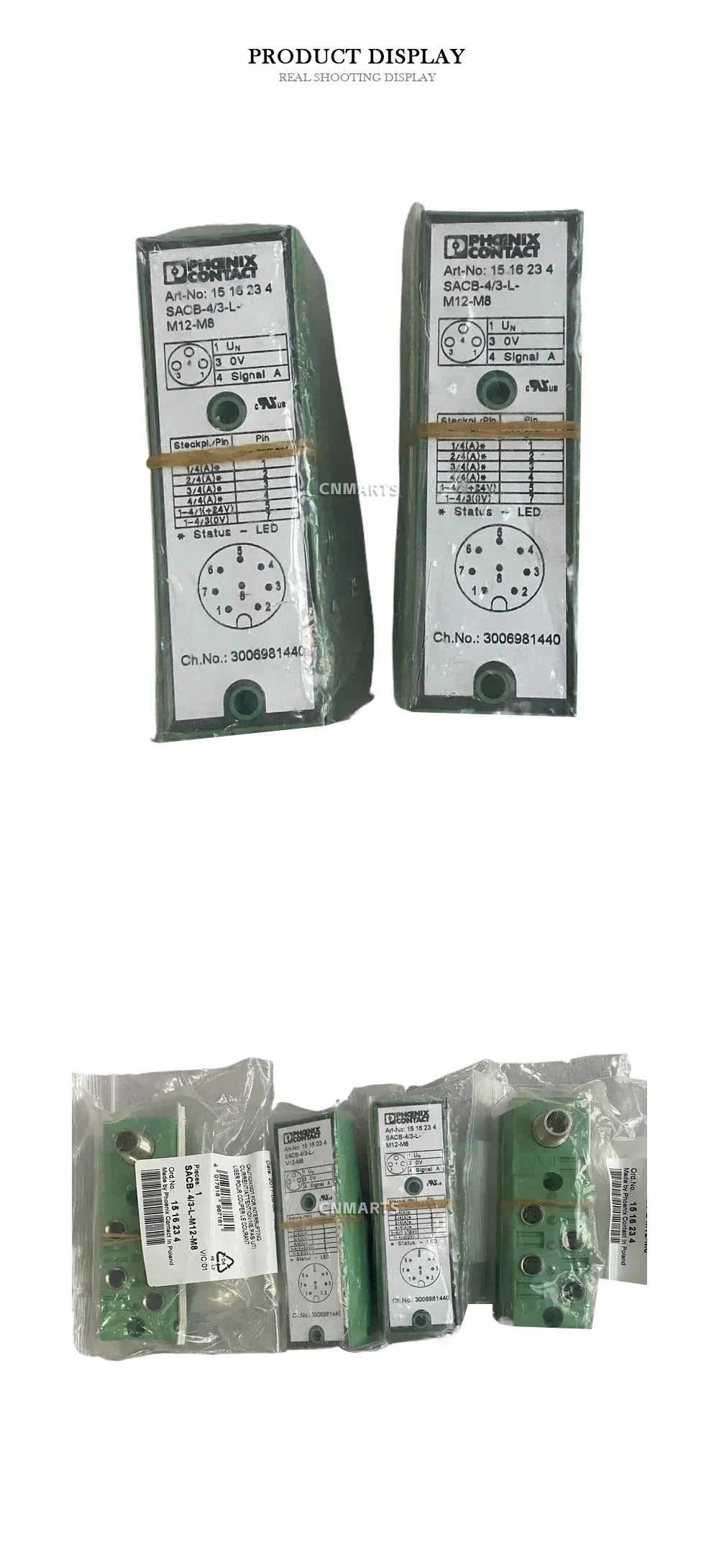 PHOENIX CONTACT SACB-4/3-L-M12-M8 (Art-No: 15 16 23 4) Sensor/Actuator Box Description