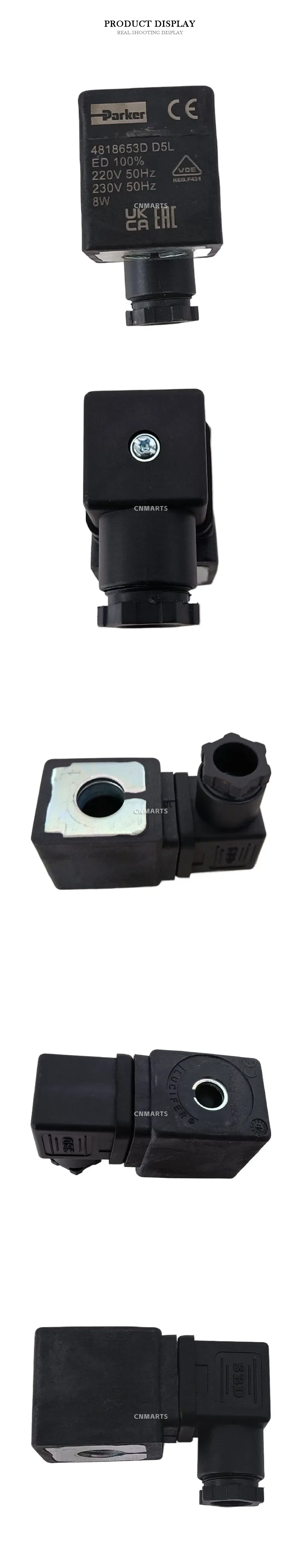 Parker 4818653D D5L Solenoid Coil Description