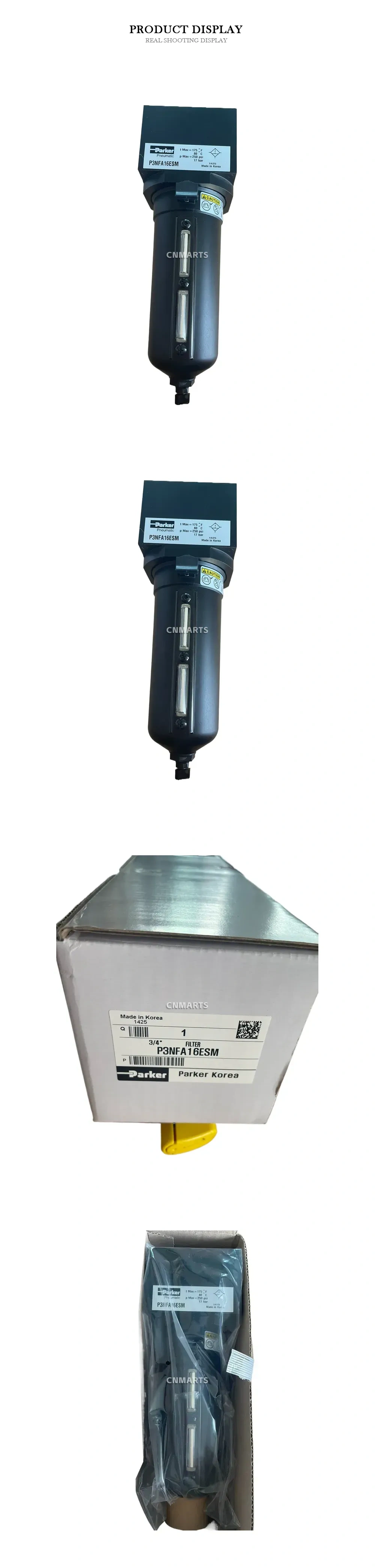 Parker P3NFA16ESM Pneumatic Filter Description