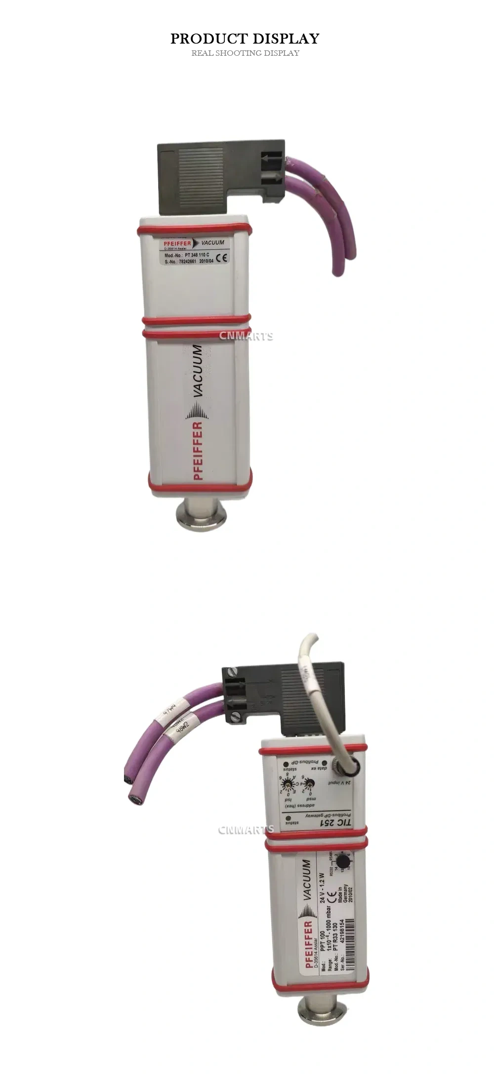 Pfeiffer Vacuum PPT 100 / TIC 251 Pirani Vacuum Transmitter with Profibus-DP Gateway Description