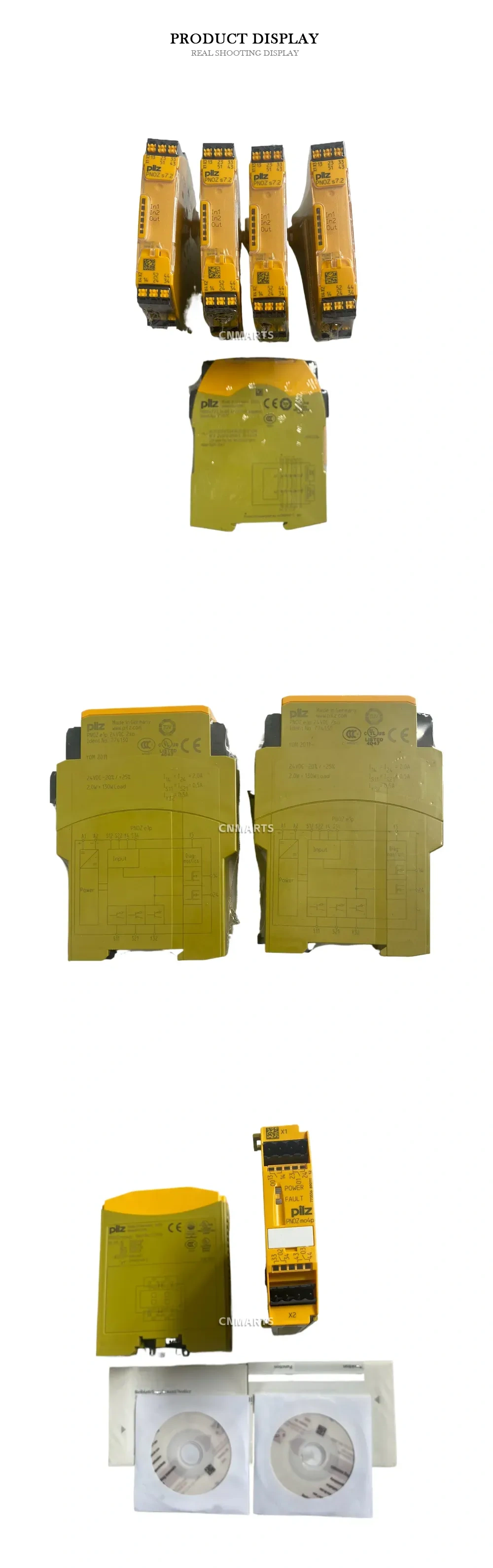 Pilz PNOZ s7.2, PNOZ e1p, PNOZ mo4p Safety Relay / Safety Module Description
