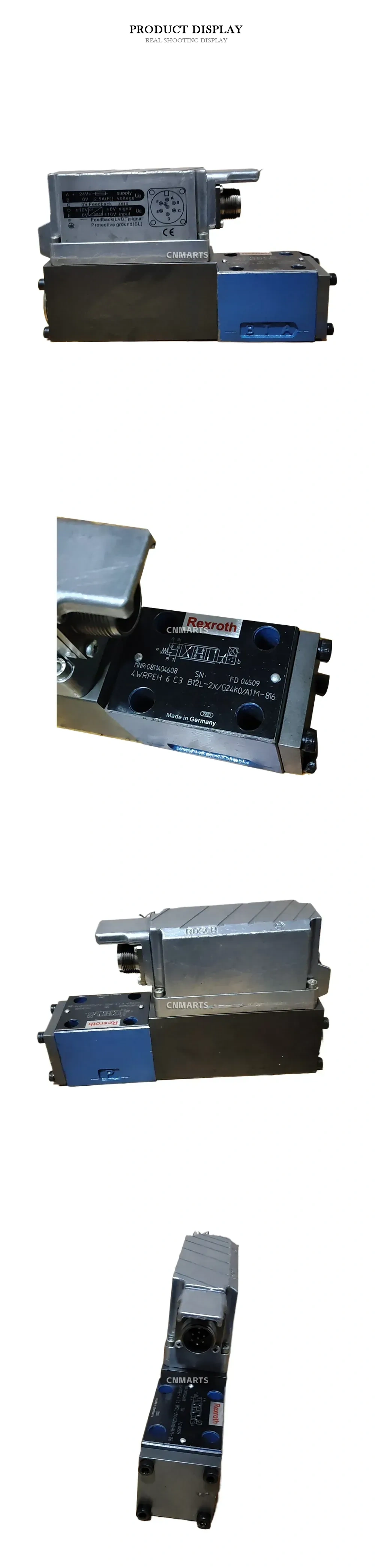 Rexroth 4WRPEH 6 C3 B12L-2X/G24K0/A1M-816 Electro-hydraulic Proportional Directional Control Valve Description