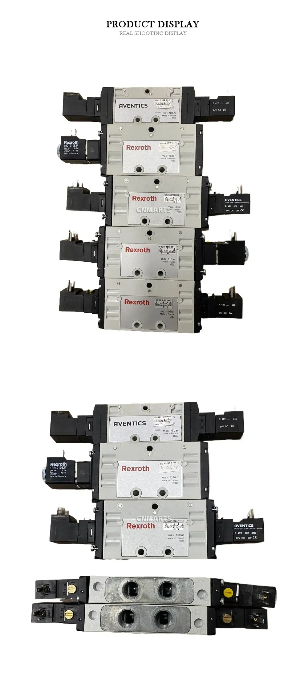 Rexroth / Aventics 0820 058 411 / 0820059401 / 0820 088 271 / 0820 058 501 Pneumatic Solenoid Valve Description