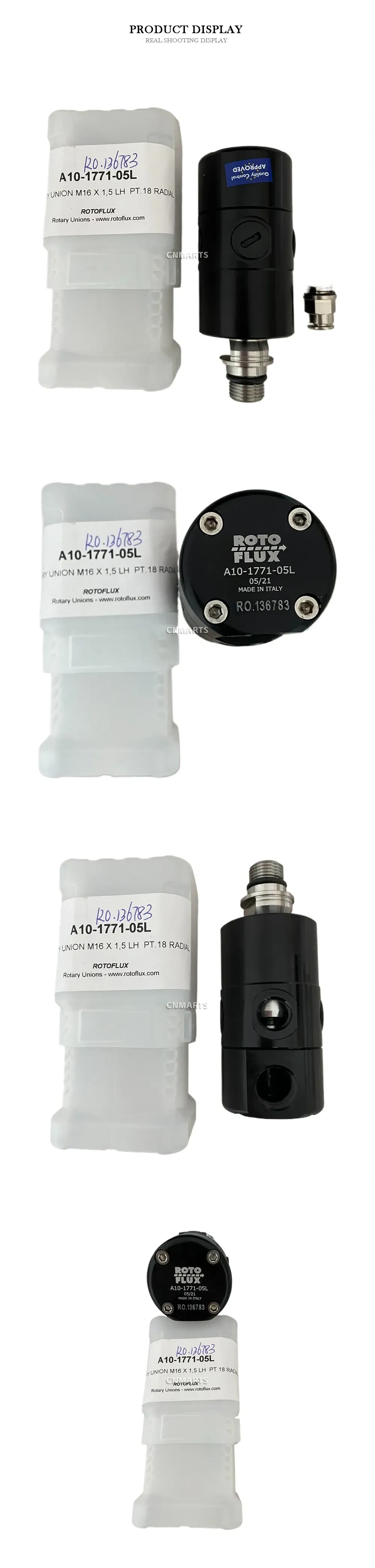 Rotoflux A10-1771-05L Rotary Union Description