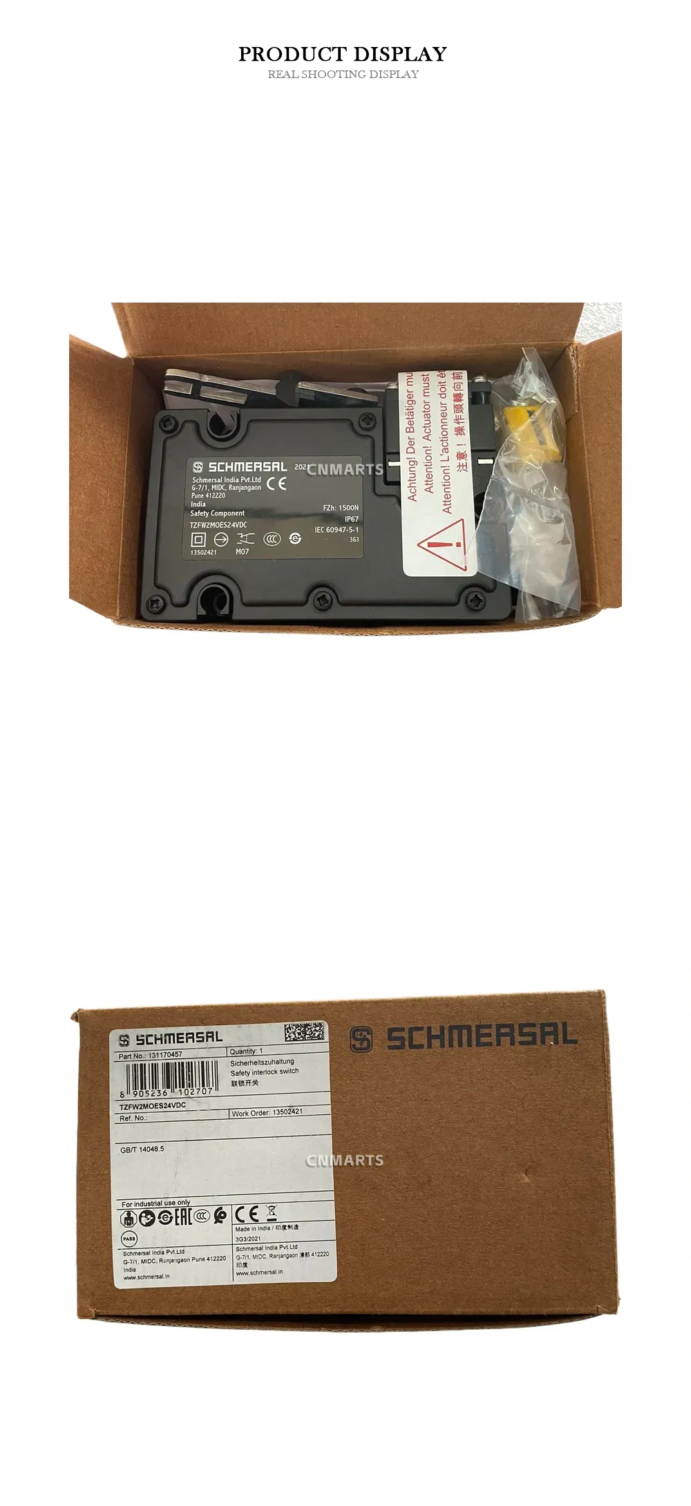 SCHMERSAL TZFW2MOES24VDC Safety Interlock Switch Description