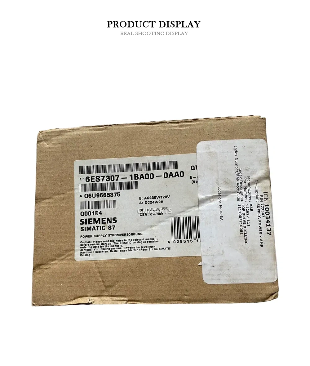 SIEMENS 6ES7307-1BA00-0AA0 Power Supply Description