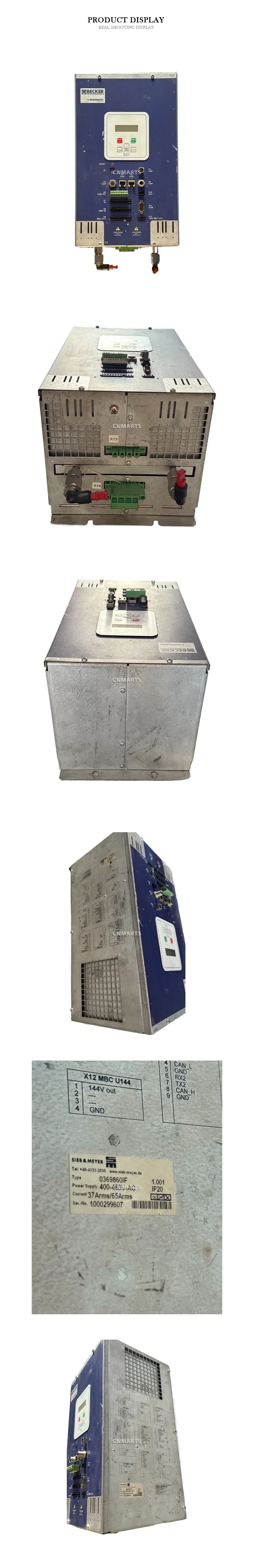 Sieb & Meyer 0369860IF Industrial Frequency Converter / Blower Control Unit Description