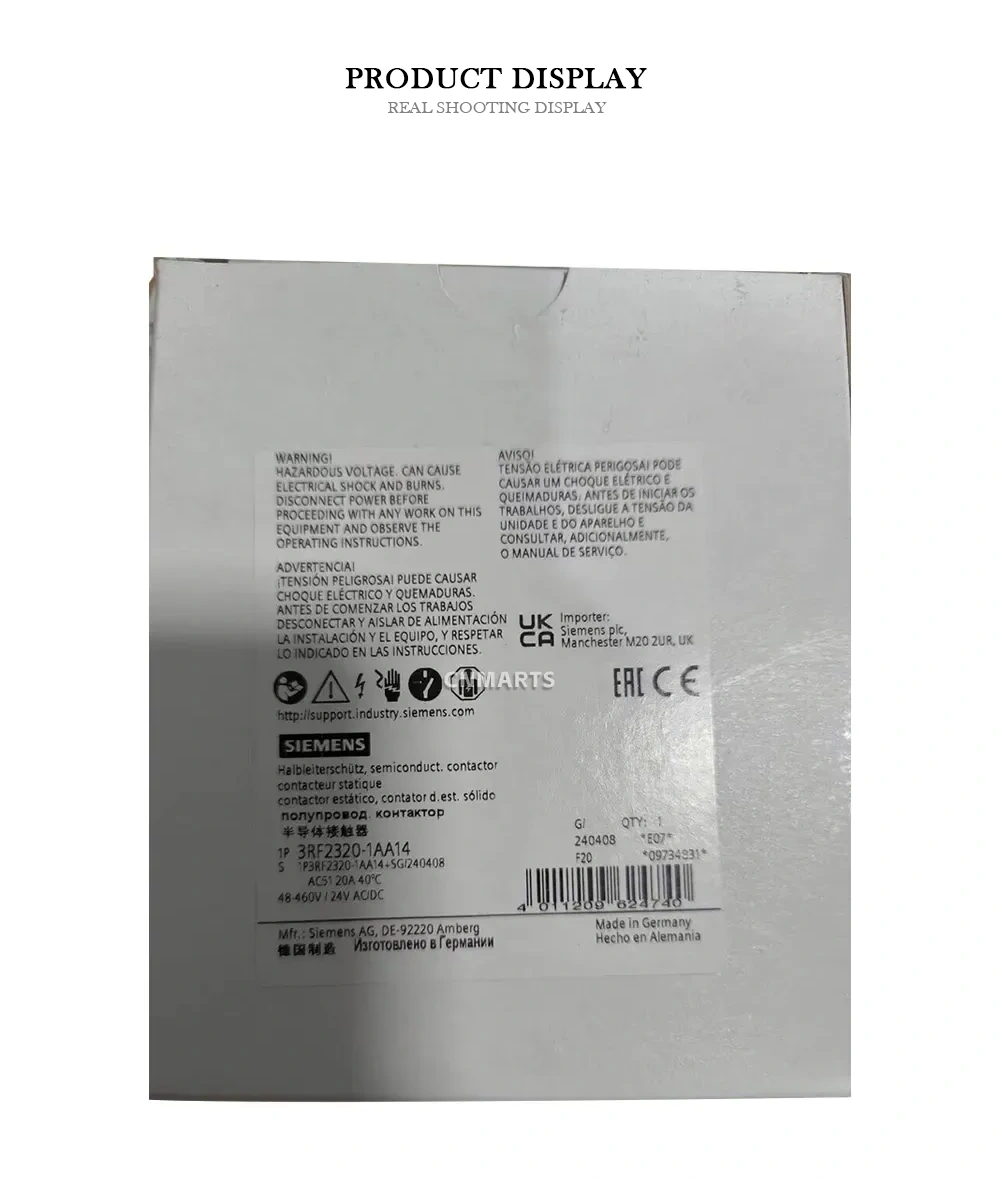 Siemens 3RF2320-1AA14 Semiconductor Contactor Description