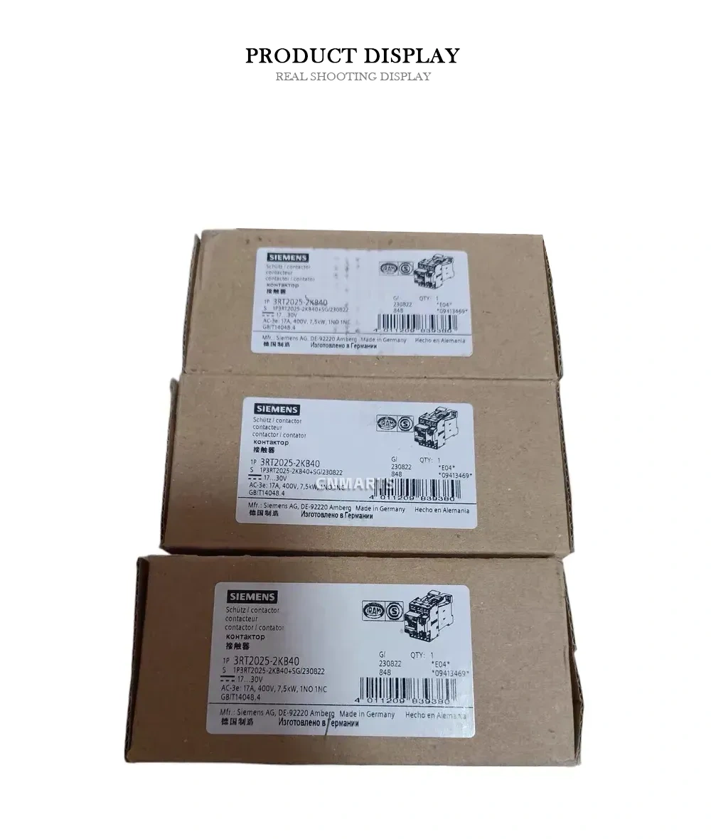 Siemens 3RT2025-2KB40 Contactor Description