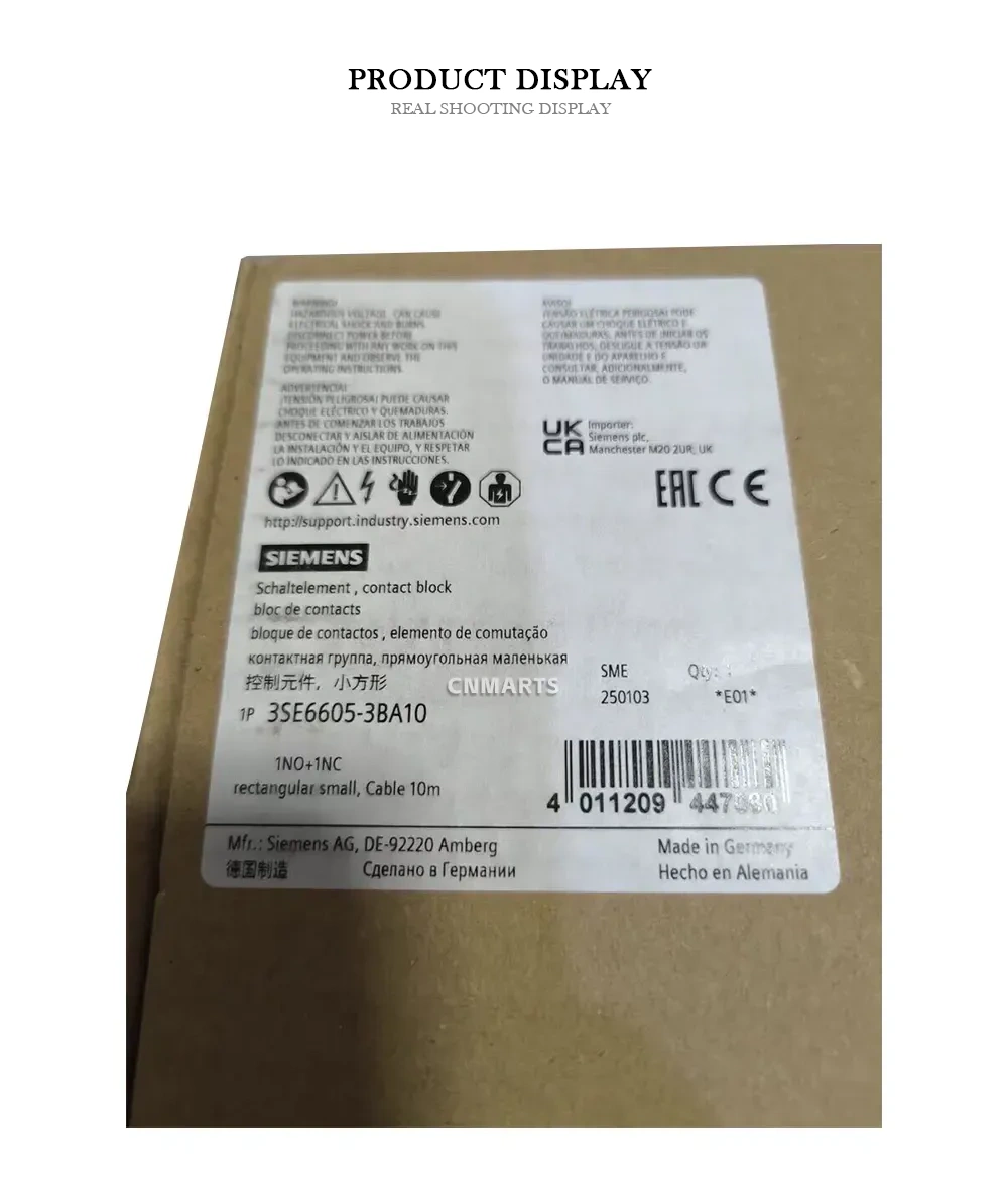 Siemens 3SE6605-3BA10 Contact Block Description