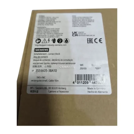 Siemens 3SE6605-3BA10 Contact Block