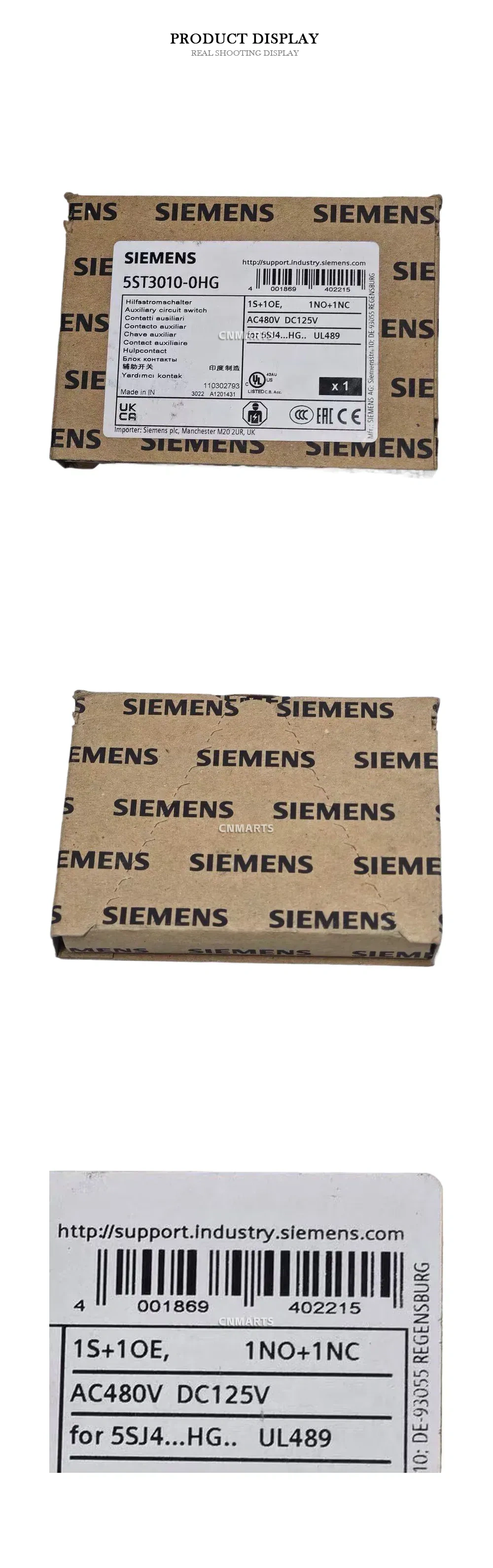 Siemens 5ST3010-0HG Auxiliary circuit switch Description