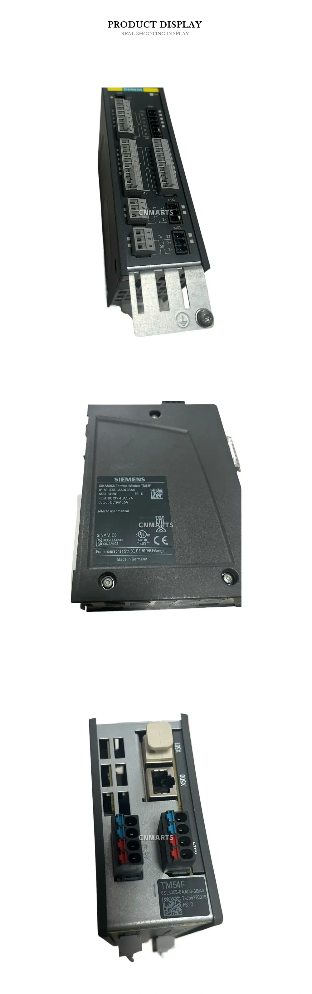 Siemens 6SL3055-0AA00-3BA0 SINAMICS Terminal Module TM54F Description