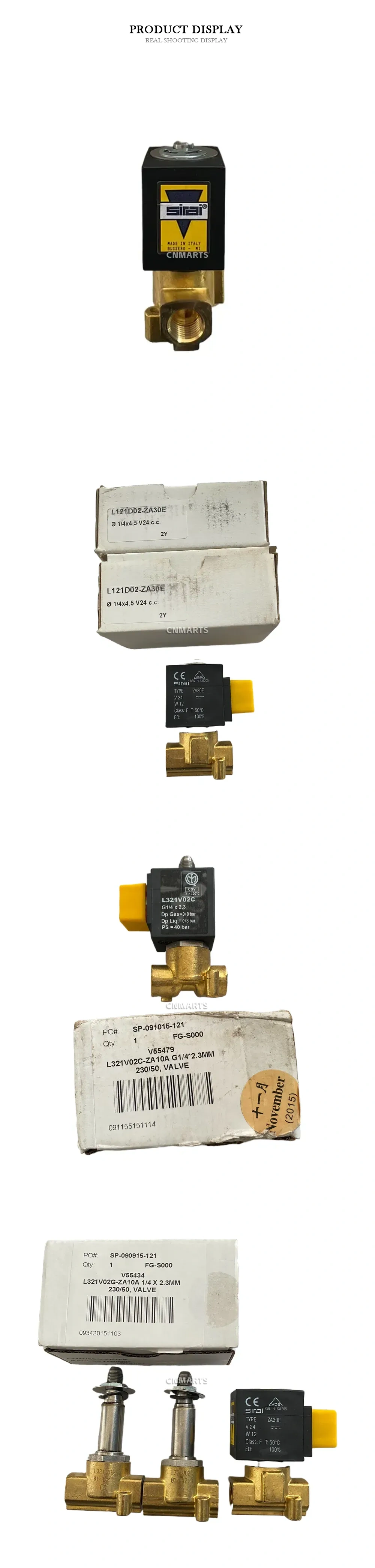 Sirai L121D02-ZA30E / L321V02C / L321V02G Solenoid Valve Description
