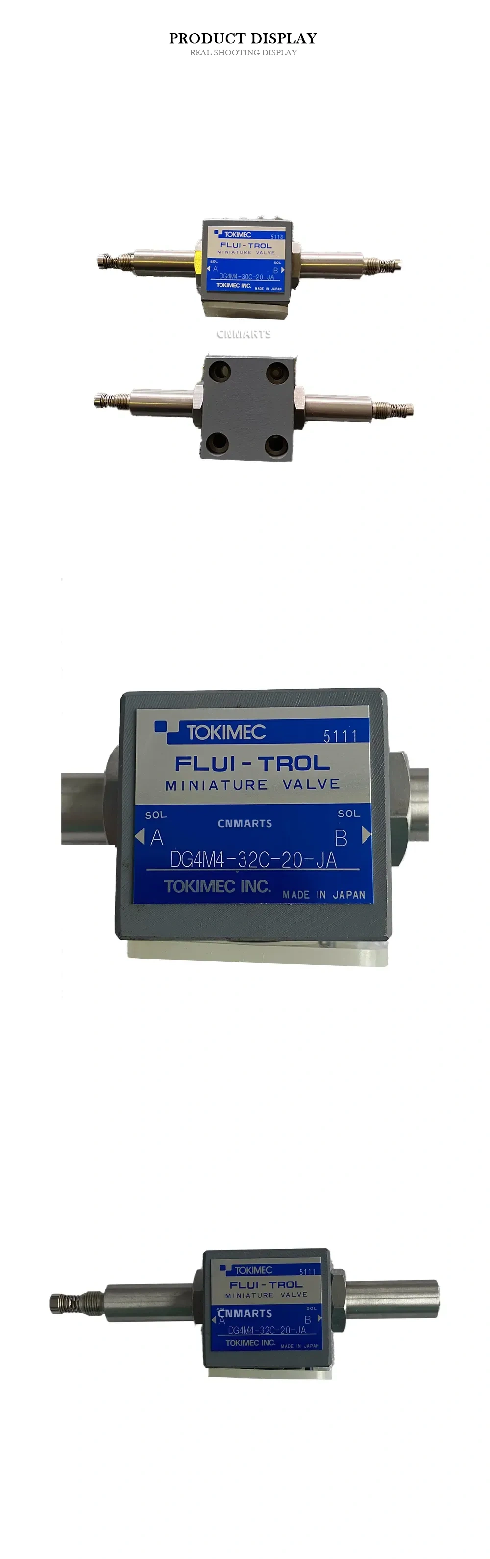 TOKIMEC DG4M4-32C-20-JA Miniature Solenoid Valve Description