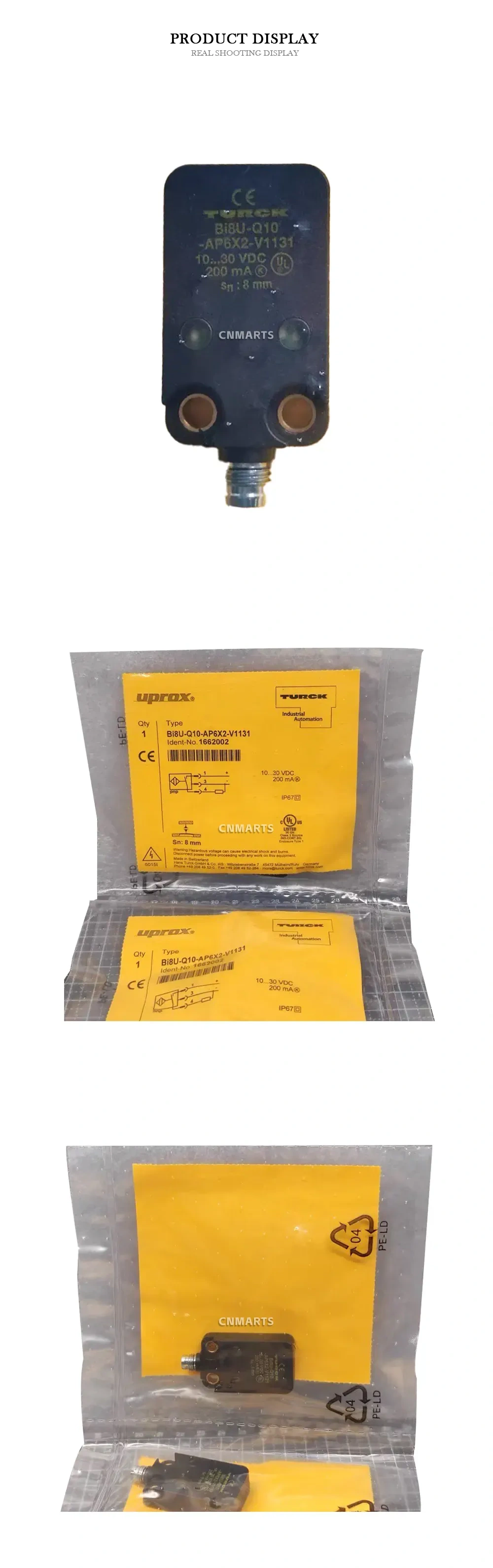 Turck Bi8U-Q10-AP6X2-V1131 Inductive Proximity Sensor Description