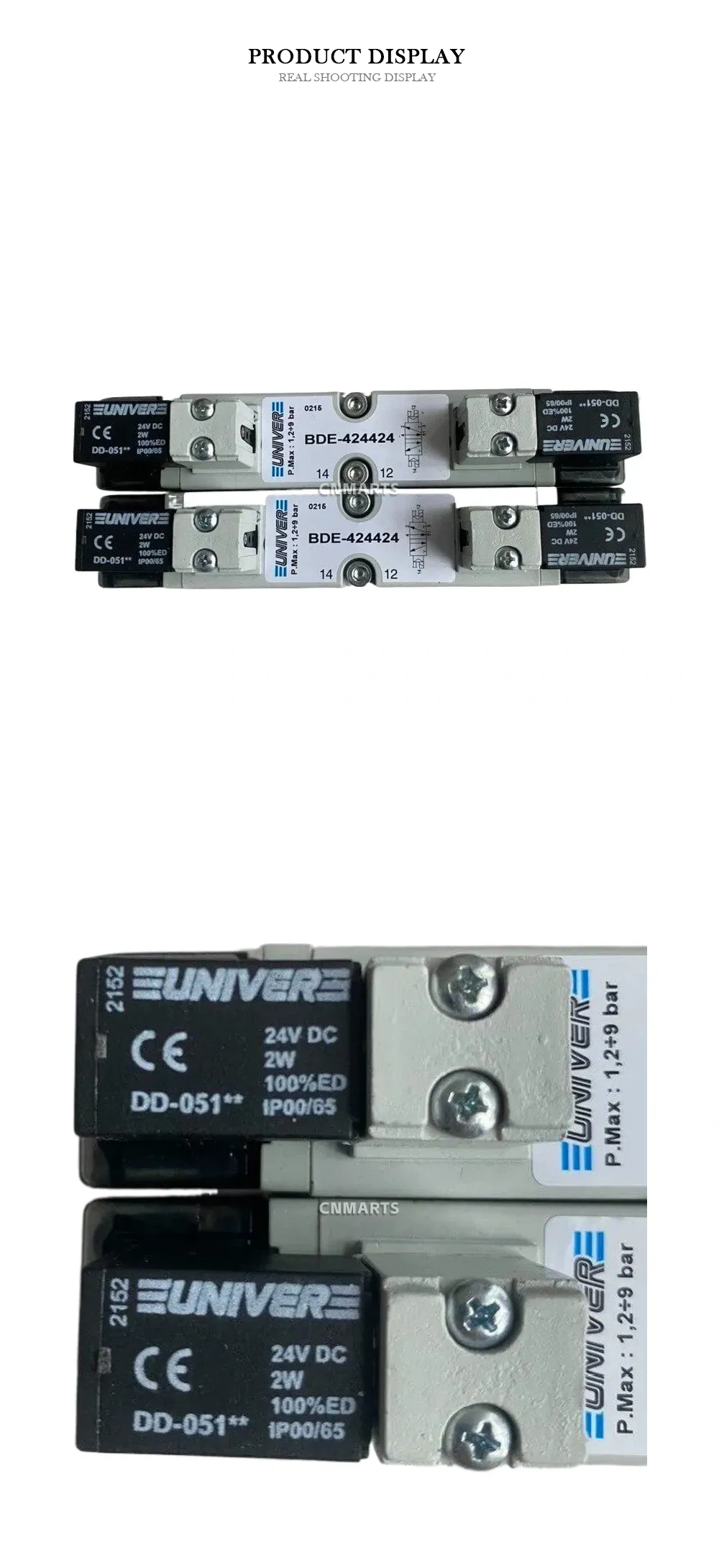 UNIVER BDE-424424 Pneumatic Solenoid Valve Description