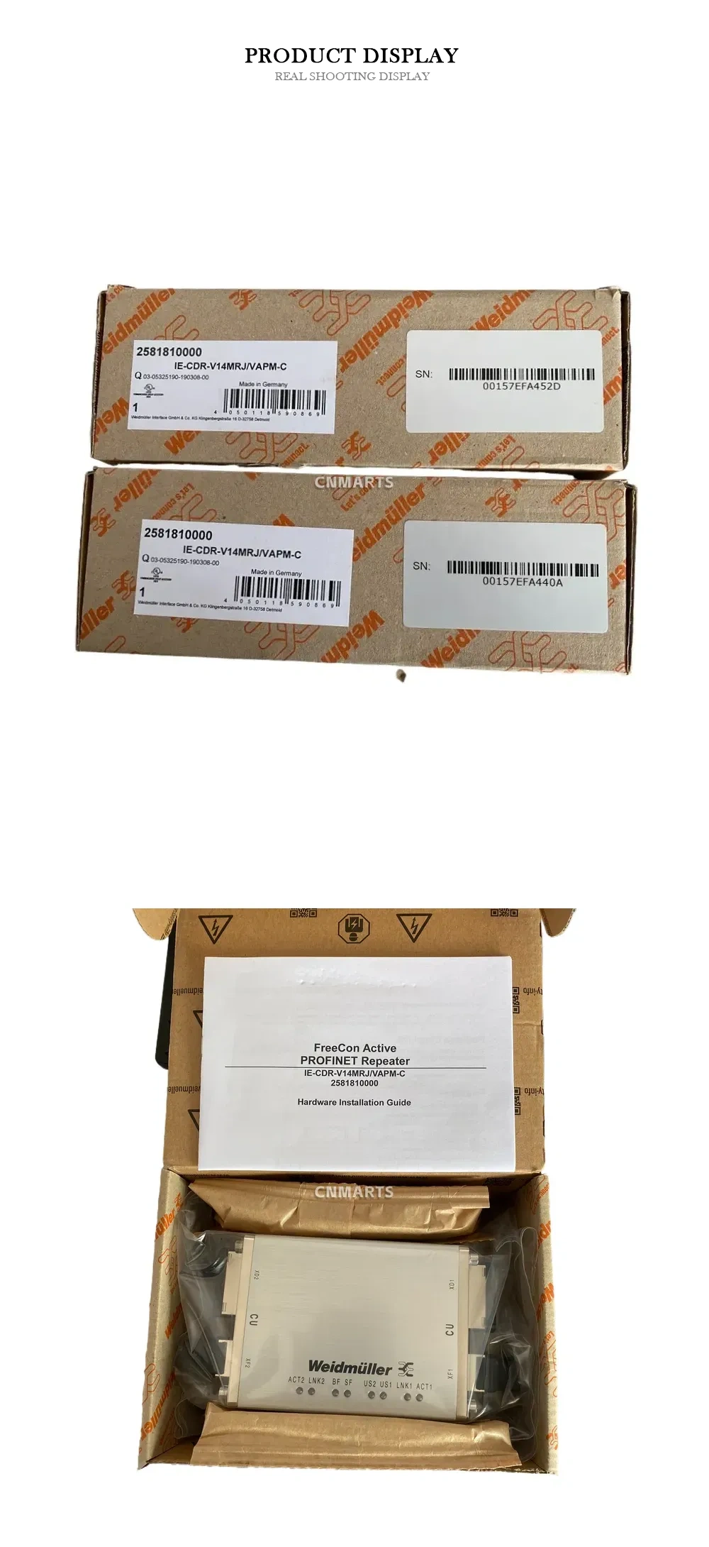 Weidmüller IE-CDR-V14MRJ/VAPM-C FreeCon Active PROFINET Repeater Description