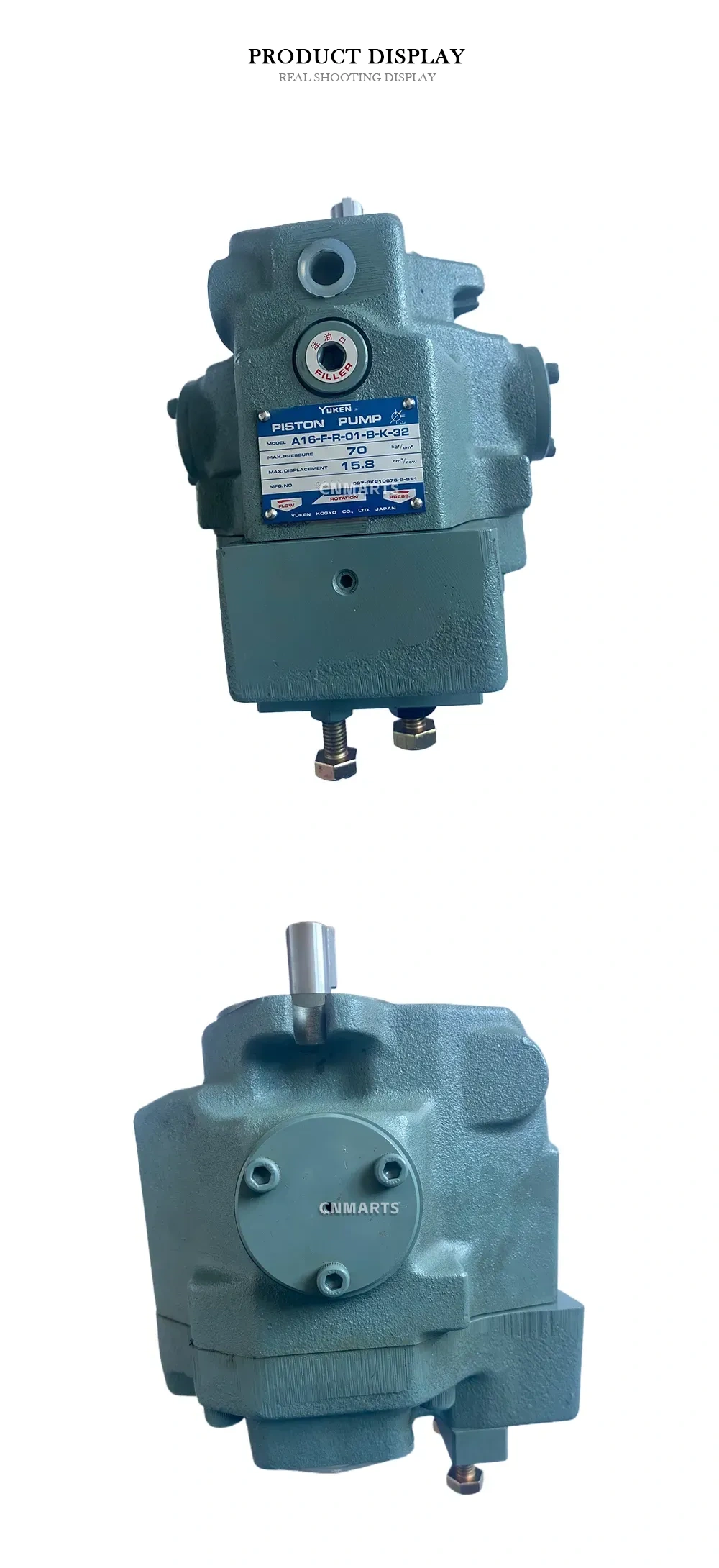 YUKEN A16-F-R-01-B-K-32 Piston Pump Description