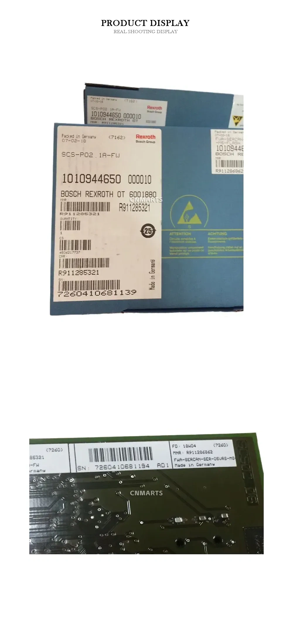 Bosch Rexroth SCS-P02.1A-FW SERCOS Interface Card Description