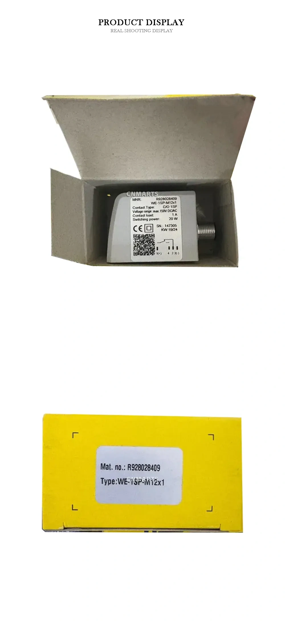 Bosch Rexroth WE-1SP-M12x1 Pressure Switch Description