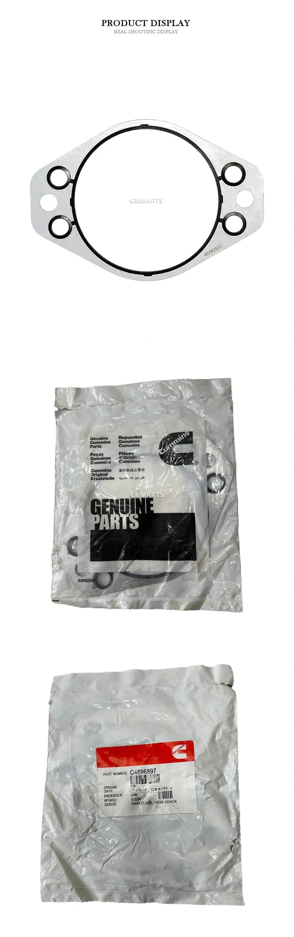 Cummins C4896897 Gasket, ACC Drive Cover Description