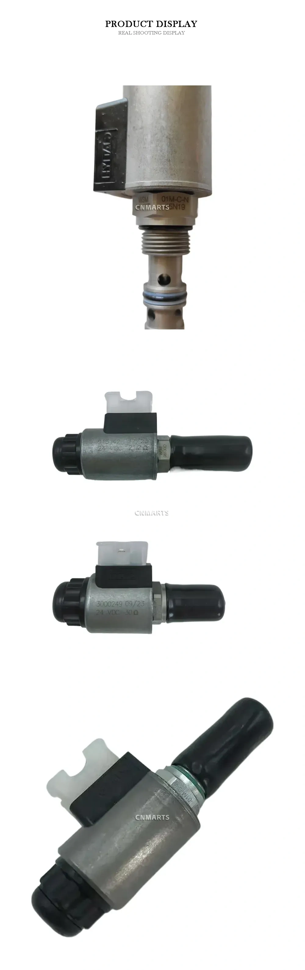 HYDAC WSM08130 Hydraulic Solenoid Valve Cartridge and Solenoid Coil Description