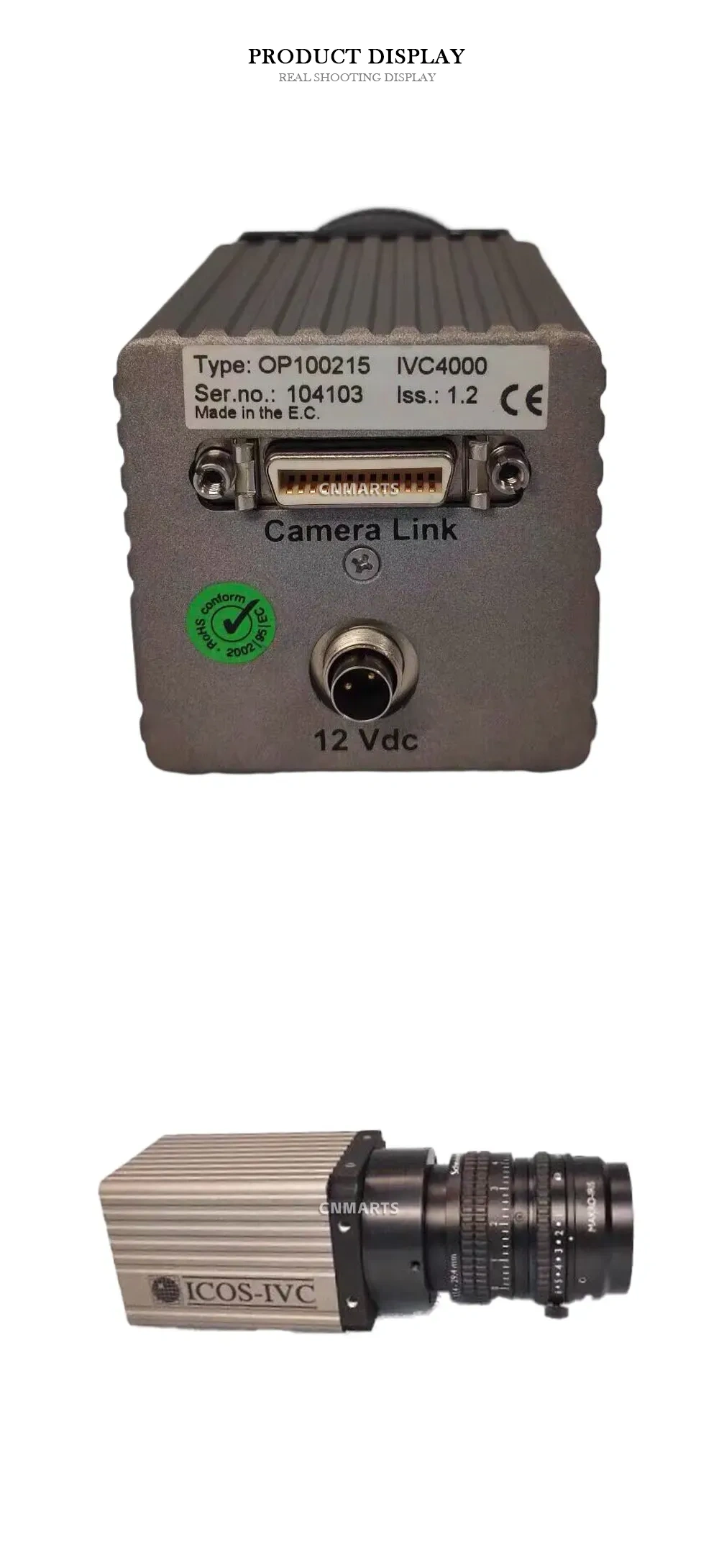 ICOS OP100215 IVC4000 Machine Vision Camera Description