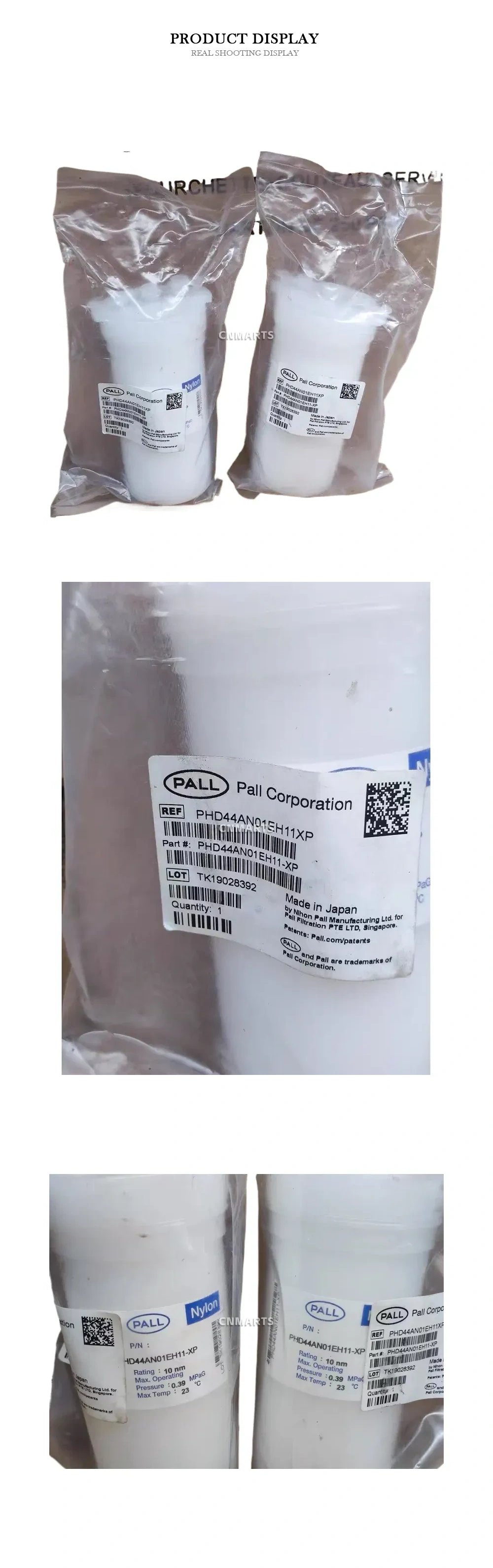 Pall PHD44AN01EH11XP Filter Cartridge Description