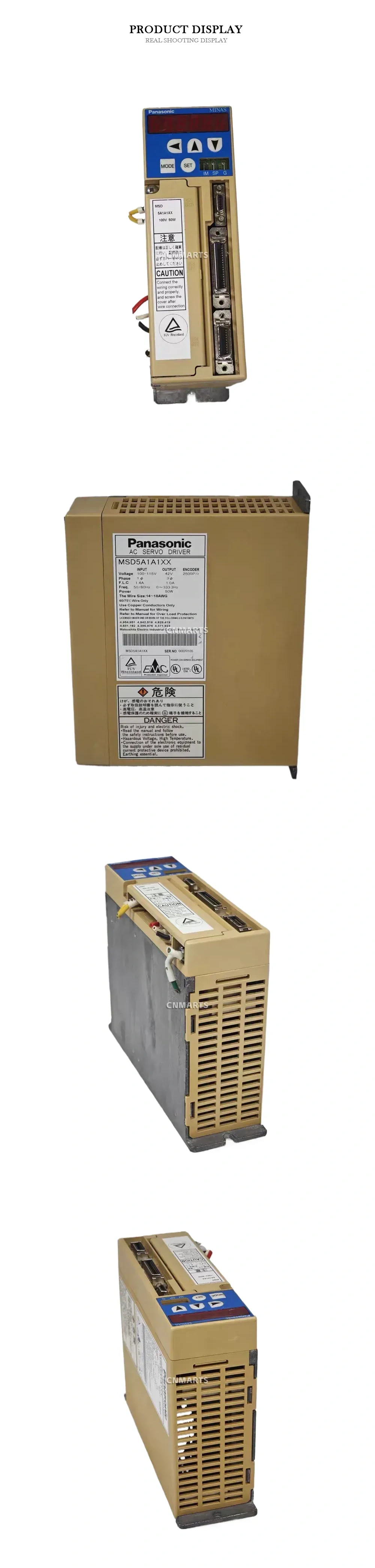 Panasonic MSD5A1A1XX AC Servo Driver Description