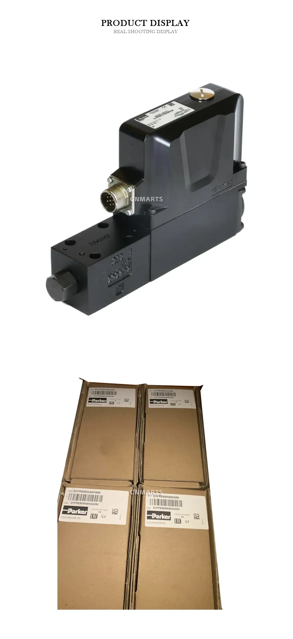 Parker D1FPE50MA9NS00 Proportional Directional Control Valve Description