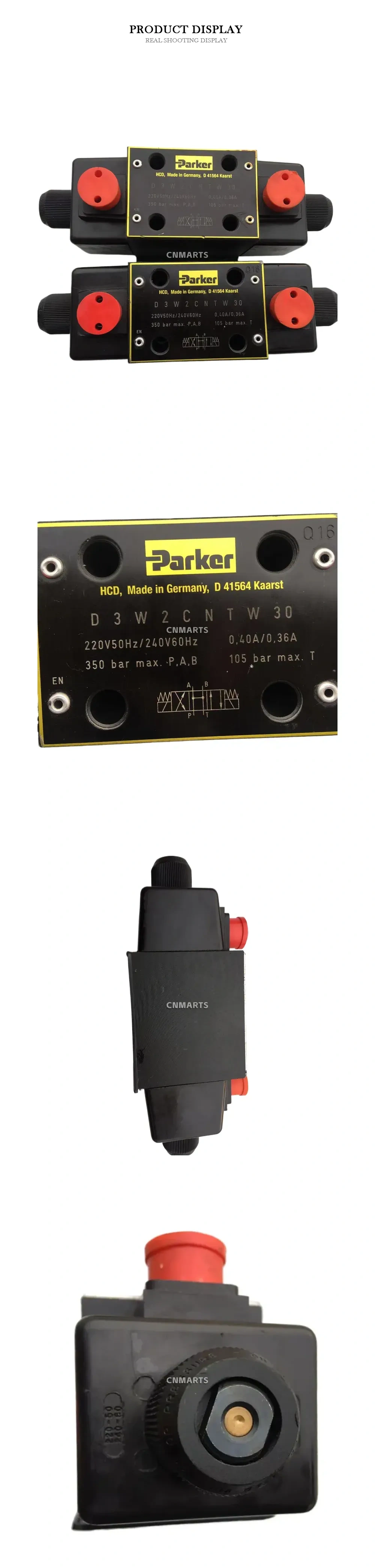 Parker D3W2CNTW30 Hydraulic Directional Control Valve Description