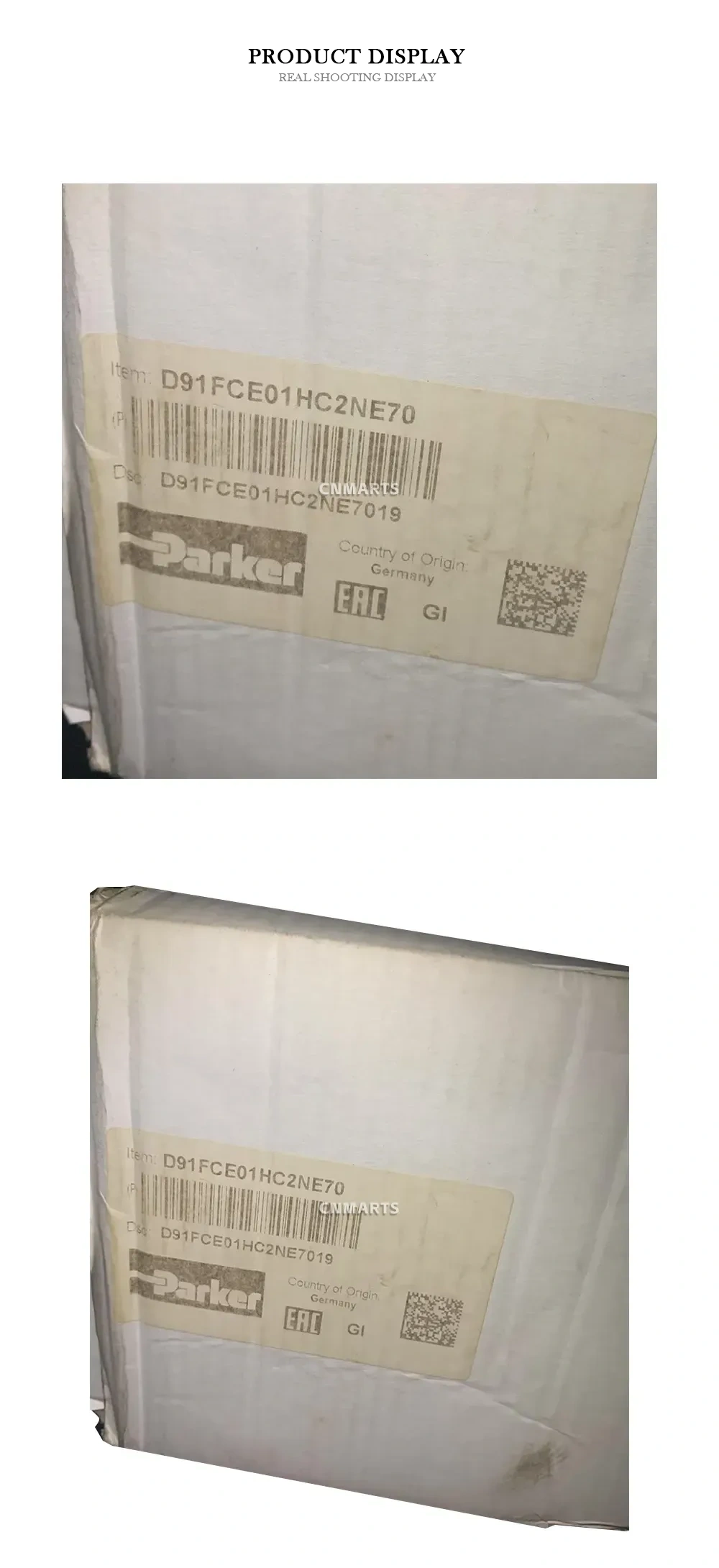 Parker D91FCE01HC2NE70 Pilot Operated Proportional Directional Control Valve Description